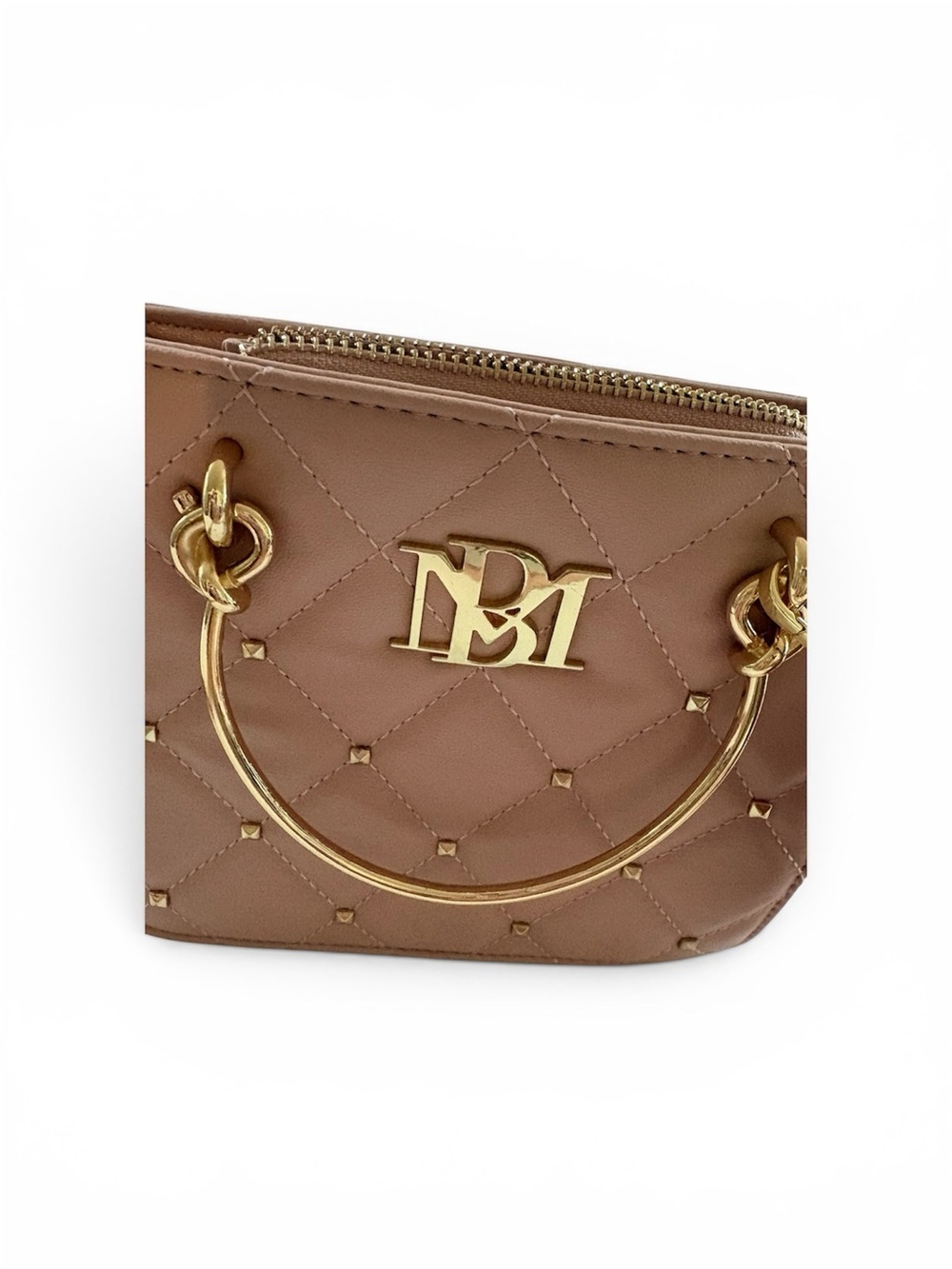 Badgley Mischka Pink Quilted Crossbody with Gold Hardware - Picture 2 of 13